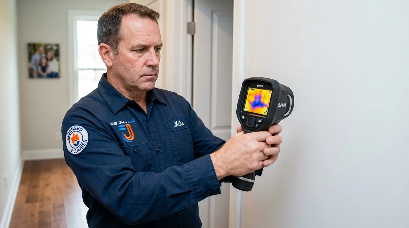 Thermal imaging leak detection by Johns Plumbing LLC in Hollidaysburg